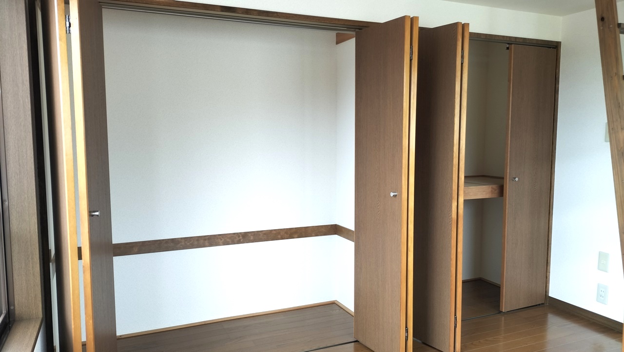 収納　豊富な収納2間