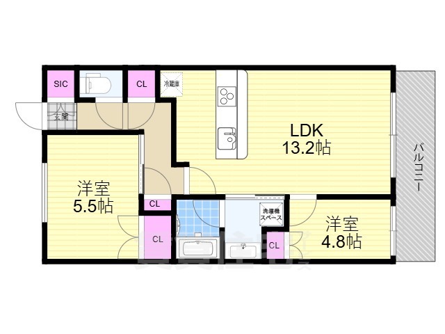 アーバンパーク淡路の間取り