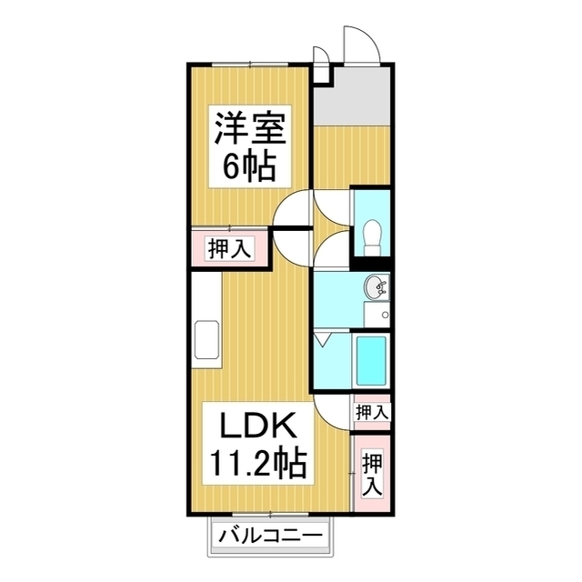 サプリング上山田　Ａ棟の間取り