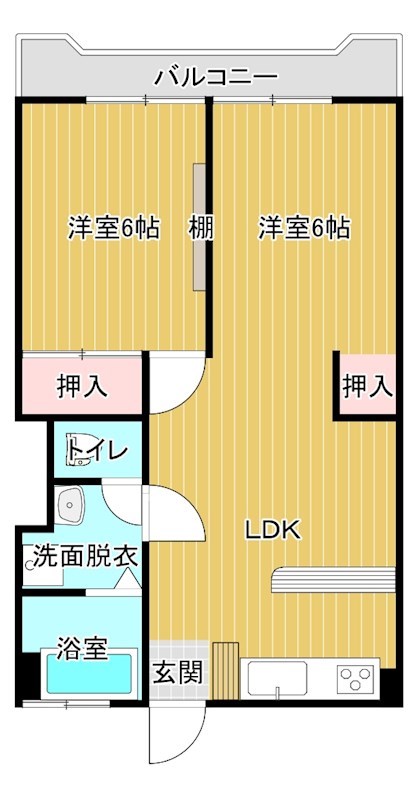 第２グランディール村瀬の間取り