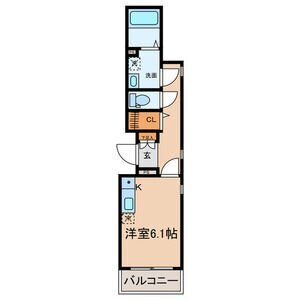 名古屋市瑞穂区姫宮町のマンションの間取り