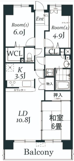 白井ロジュマンの間取り