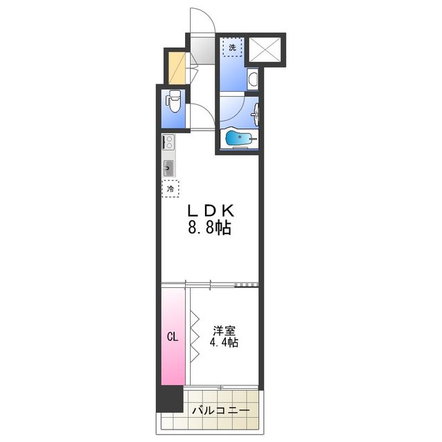 Ｗａｒｍ天下茶屋の間取り