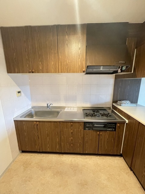 キッチン　都市ガス　コンロ３口