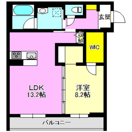 シャーメゾン表町の間取り