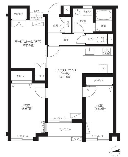 Ｌｓレジデンス高円寺の間取り