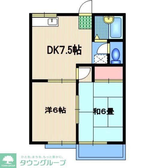 【さいたま市岩槻区府内のアパートの間取り】