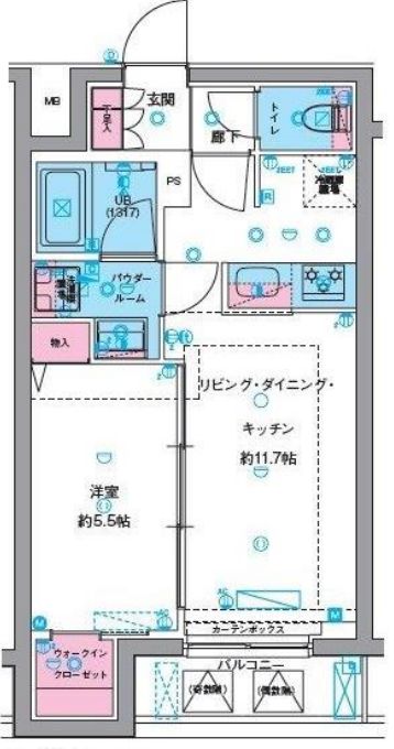 GENOVIA東向島skygardenの間取り