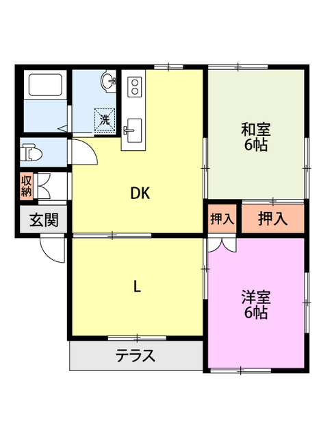 エスポワール北城の間取り