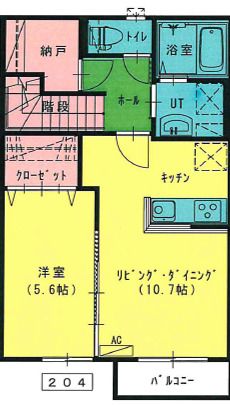 【紫波郡矢巾町大字南矢幅のアパートの間取り】