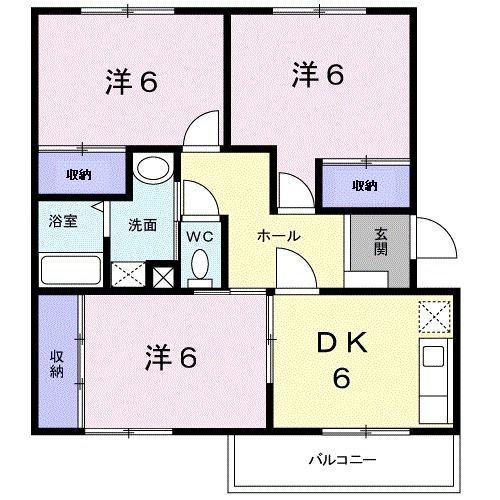 【ニューエルディム伊藤Ｂの間取り】