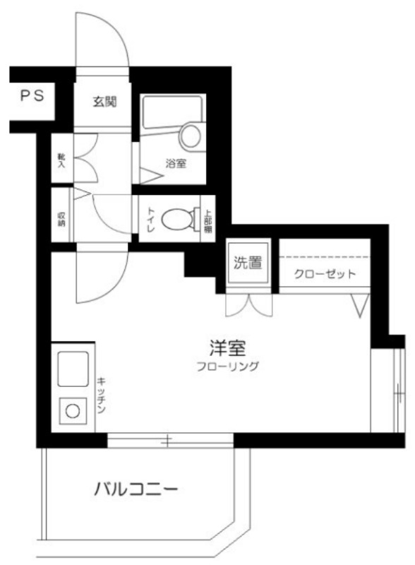 品川区大井のマンションの間取り