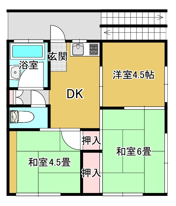 リヴェールSKの間取り