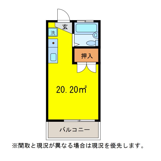 ジョイフルハイツB棟の間取り