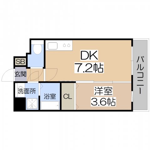 アンフィニXIX阿倍野昭和町の間取り