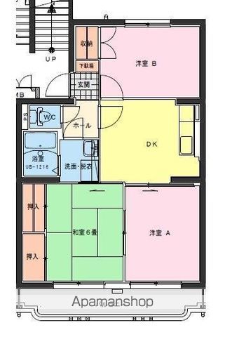 ジェネシス大島 Aの間取り写真