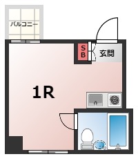 広島電鉄本線 十日市町駅 徒歩4分 5階建 築42年の間取り写真