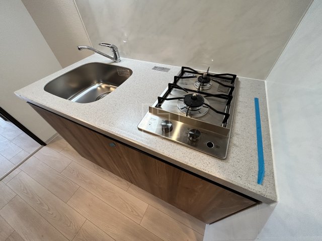 キッチン　ファーストフィオーレ谷町六丁目フェリシア　2口ガスシステムキ