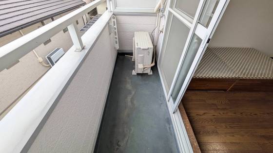 バルコニー　※別号室の写真です。