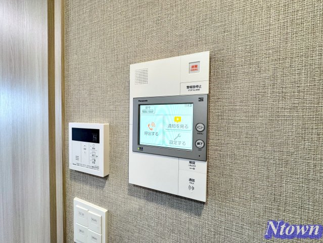 セキュリティ　モニター付きです。