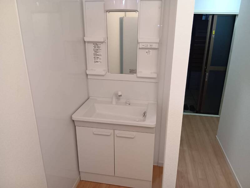 洗面設備　広い洗面スペース