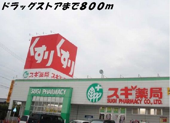 ドラックストア　スギ薬局（ドラッグストア）まで800m