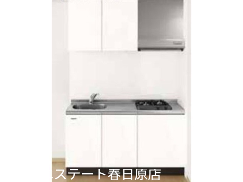 キッチン　２口のシステムキッチン