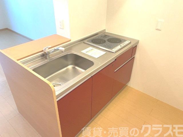 キッチン　２口ＩＨシステムキッチン♪