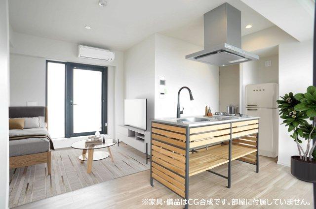ロビー　※家具・備品はCG合成です。部屋に付属していません。