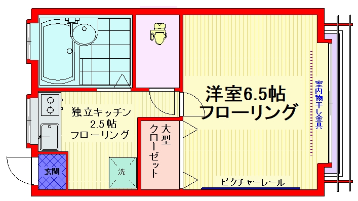 都電荒川線 庚申塚駅 徒歩3分 2階建 築23年の間取り写真