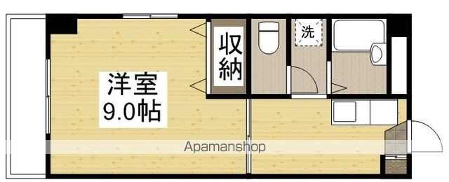 ＪＲ山陽本線 岡山駅 徒歩14分 4階建 築36年の間取り写真