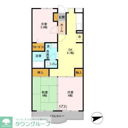 グランドール北小金の間取り写真