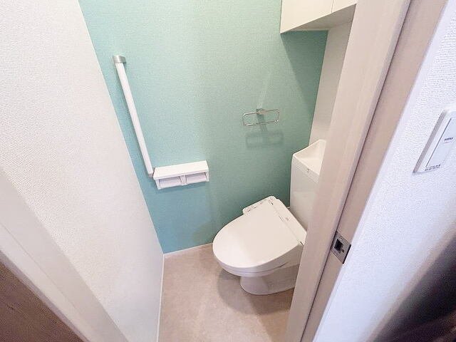 トイレ　ゆったりとした空間のトイレです