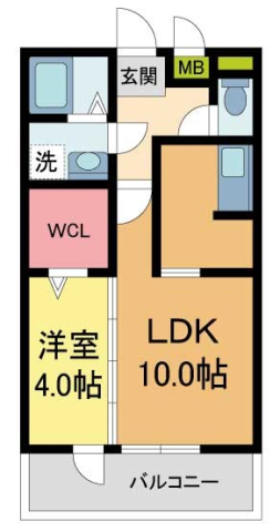 アーバンハイツ段上の間取り写真