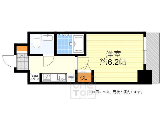 エグゼ江坂WESTの間取り写真