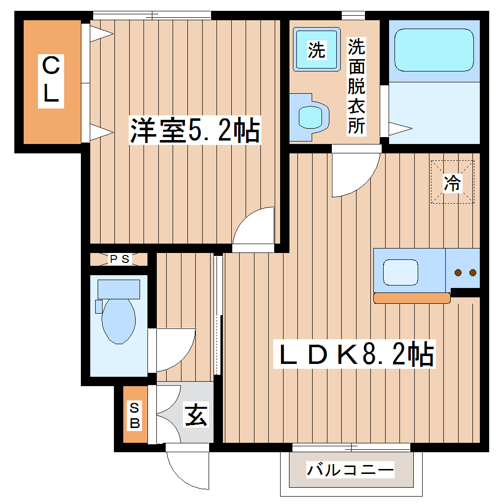 ラクラス通町の間取り写真