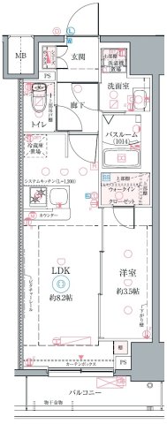 クレヴィスタ名古屋上前津の間取り写真