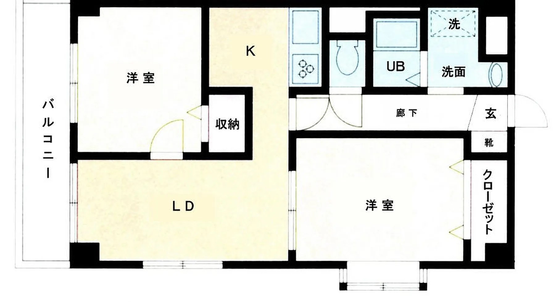 フォレストマンション蒔田の間取り写真