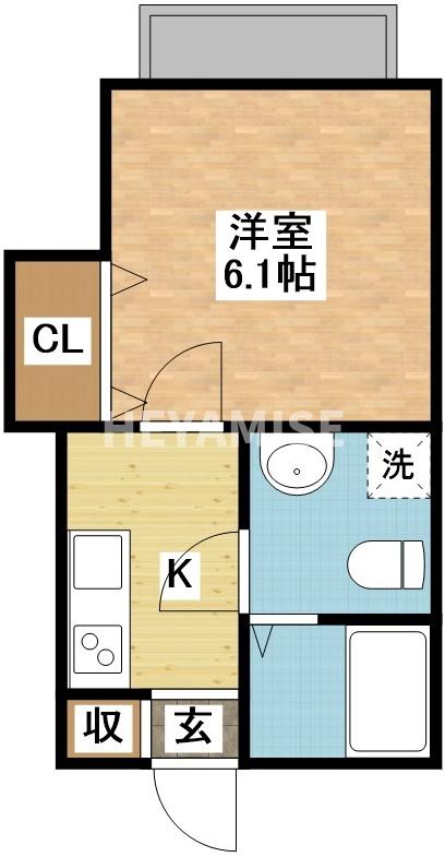 長崎電軌本線 茂里町駅 徒歩16分 2階建 築12年の間取り写真