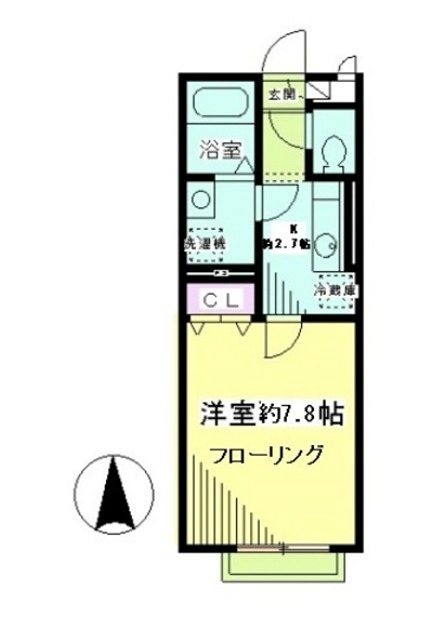 プライムコート弦巻の間取り写真
