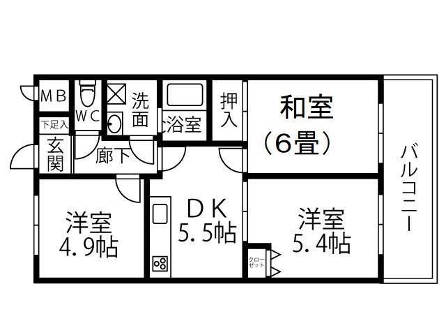 クリオ綱島参番館の間取り写真