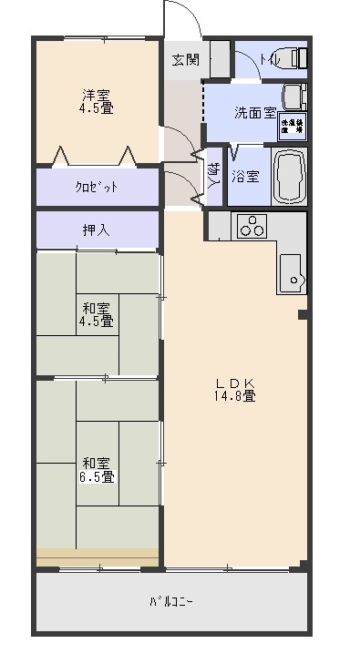 アリコベール・しんざの間取り