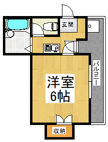 ベルメゾン一須賀III号館の間取り