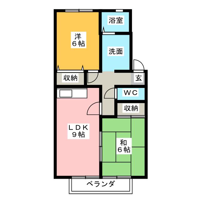 パティオ手越Cの間取り写真