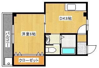 大栄コーポの間取り