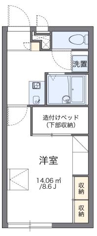 レオパレスWest IIの間取り