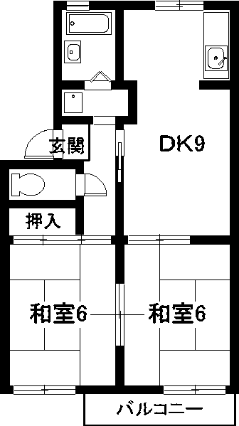 サンライズ庄南の間取り