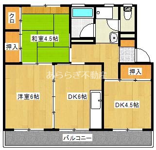 静岡県浜松市中央区芳川町（マンション）の賃貸物件の間取り