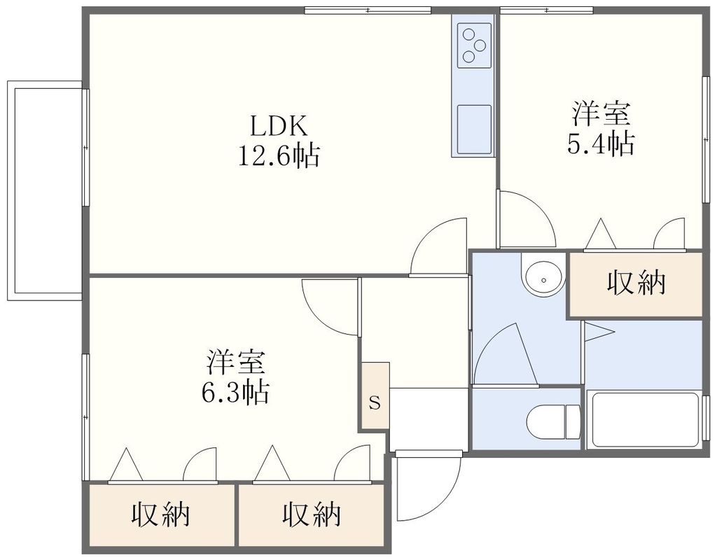 センチュリーパークA棟の間取り