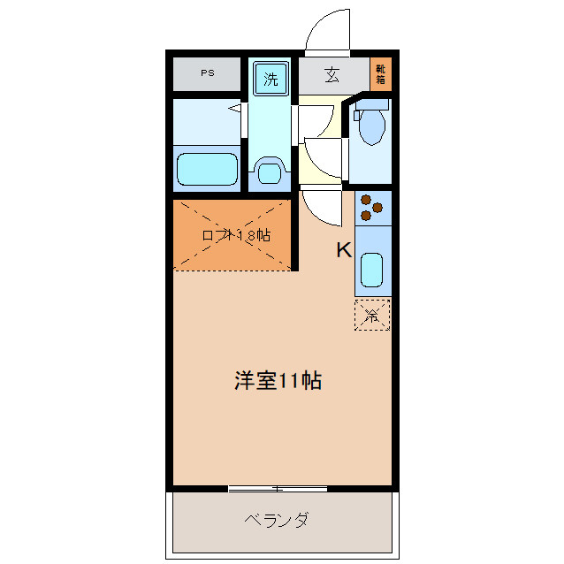 三重県四日市市茂福町（マンション）の賃貸物件の間取り